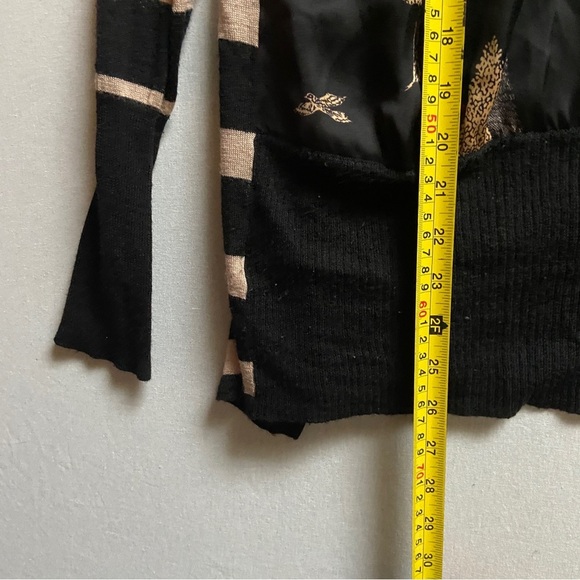 Clements Ribeiro Portobello Wool Blend Cardigan Floral Print Knit Open Wrap S/M - Picture 6 of 7